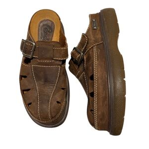 Candie's Vintage Y2K 90s Fisherman Gladiator Chunky Platform Sandals brown 6.5